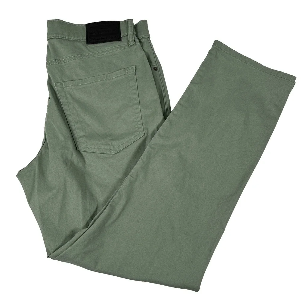 NWT Lucky Brand Men's 410 Athletic Straight Pants Desert Sage Size 32x30 Green